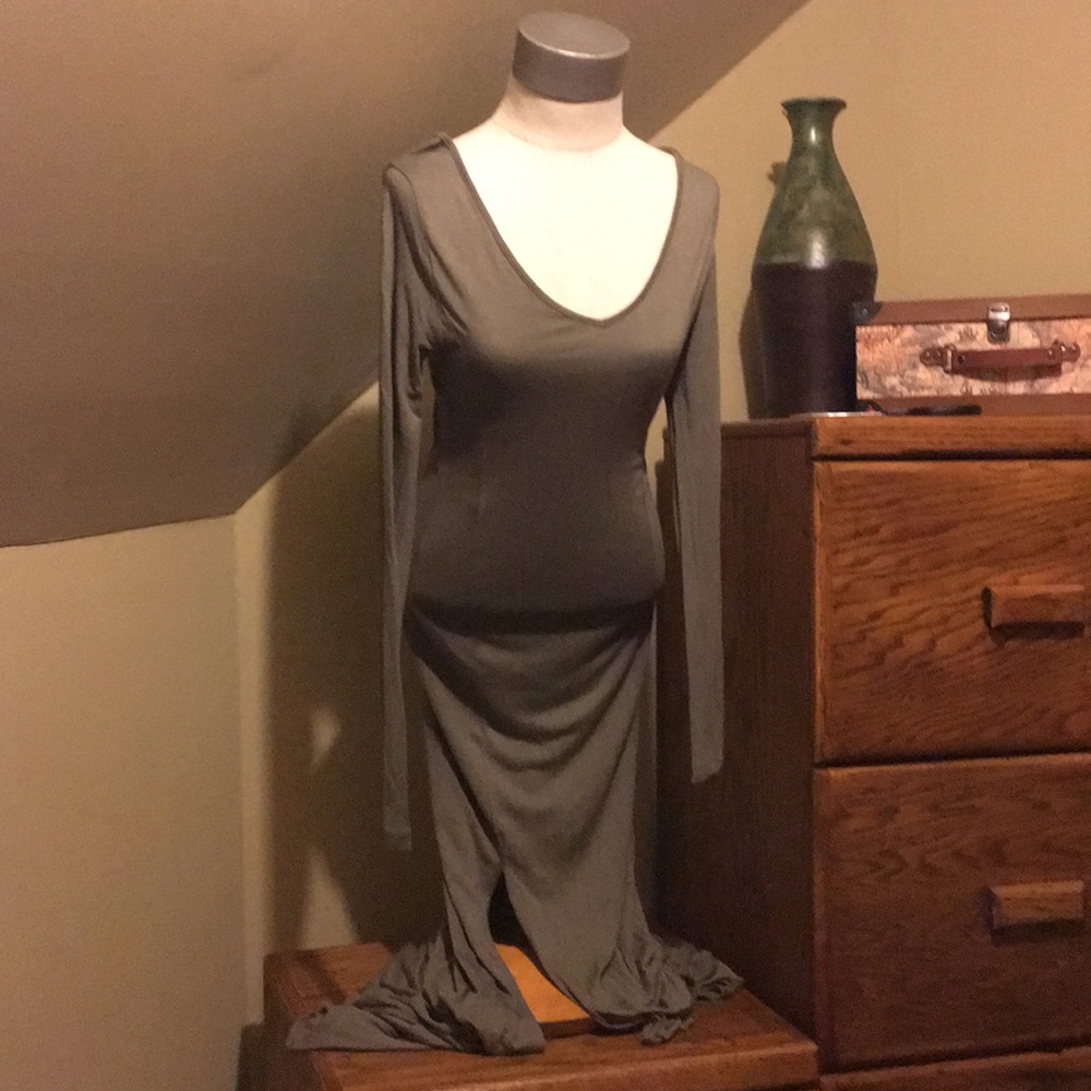 Army green dress